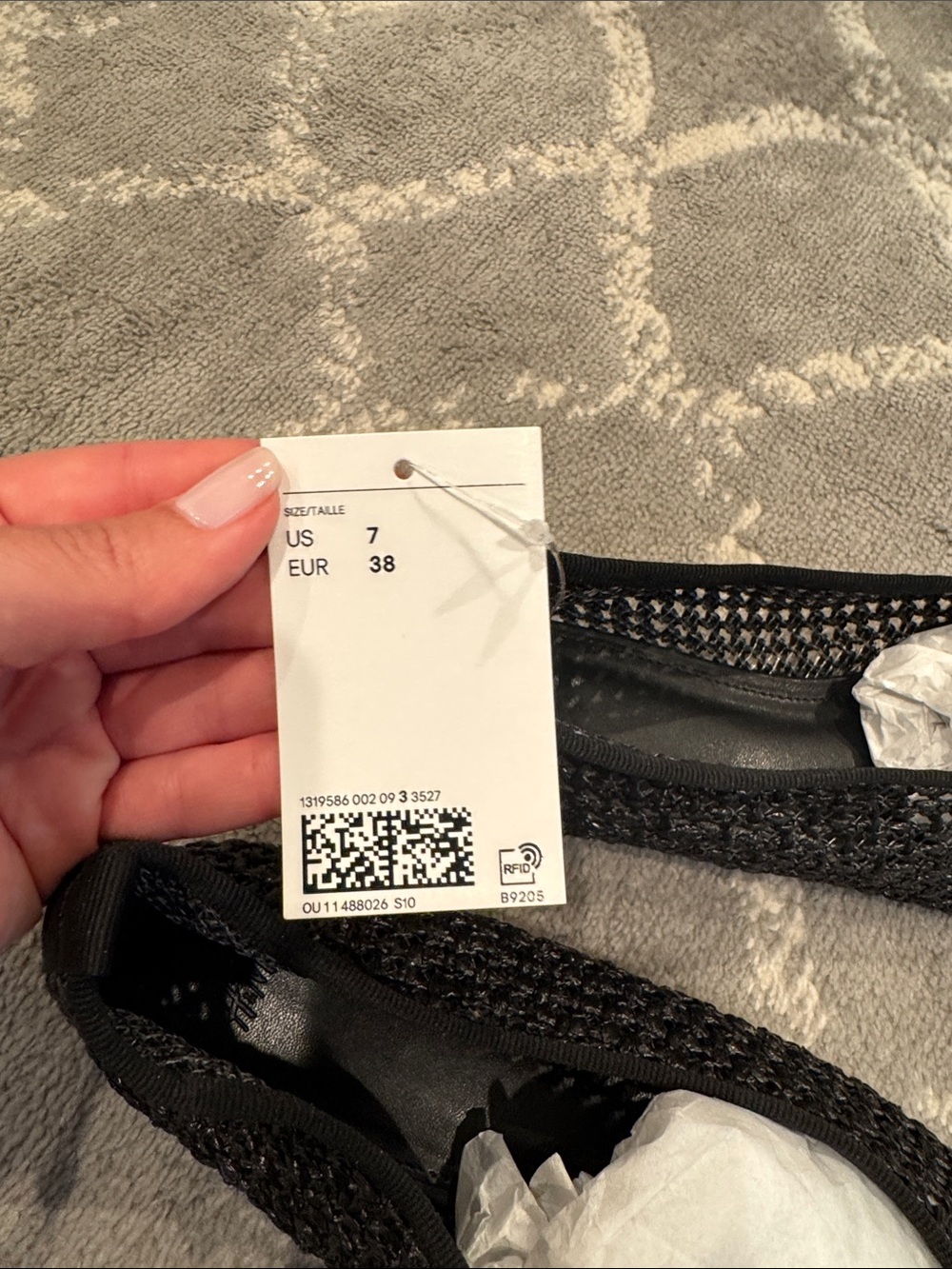 H&M Black Knit Slip-On Ballet Flats - Picture 4 of 4